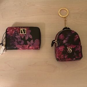 Sale! New Victoria’s Secret Floral Mini Backpack & Floral Wallet Set